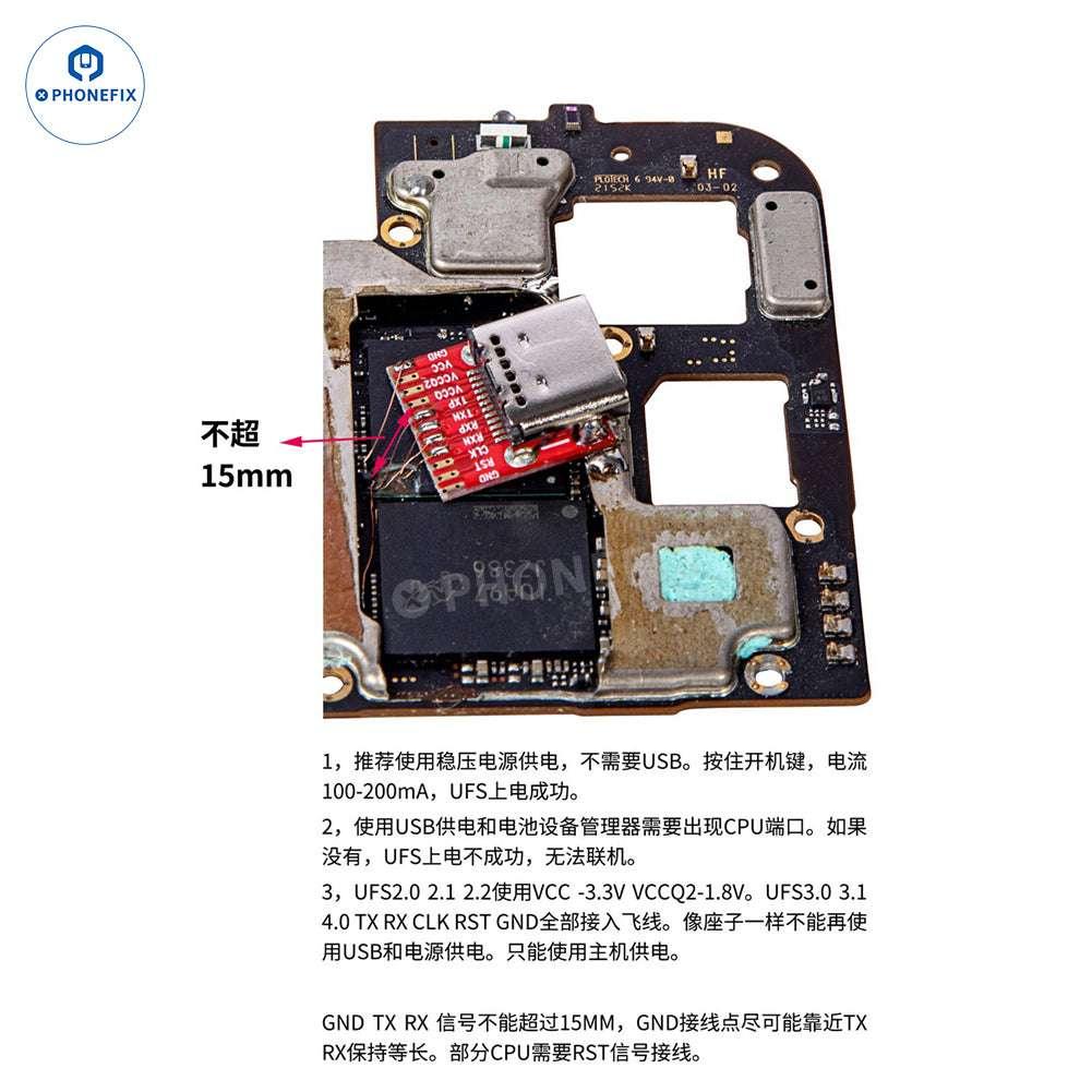 MIPI PRO Tester with UFS EMMC ISP Cable/Adapter BGA153/254/297 - Image 6