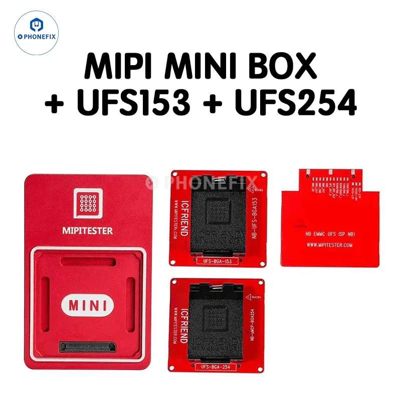 MiPiTester MINI Tester Box UFS153 UFS254 EMMC 13 IN 1 Adapter - Image 2