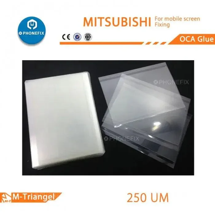 Mitsubishi 50pcs OCA Film Glue Adhesion Tape for Phone Screen Repair - Image 4