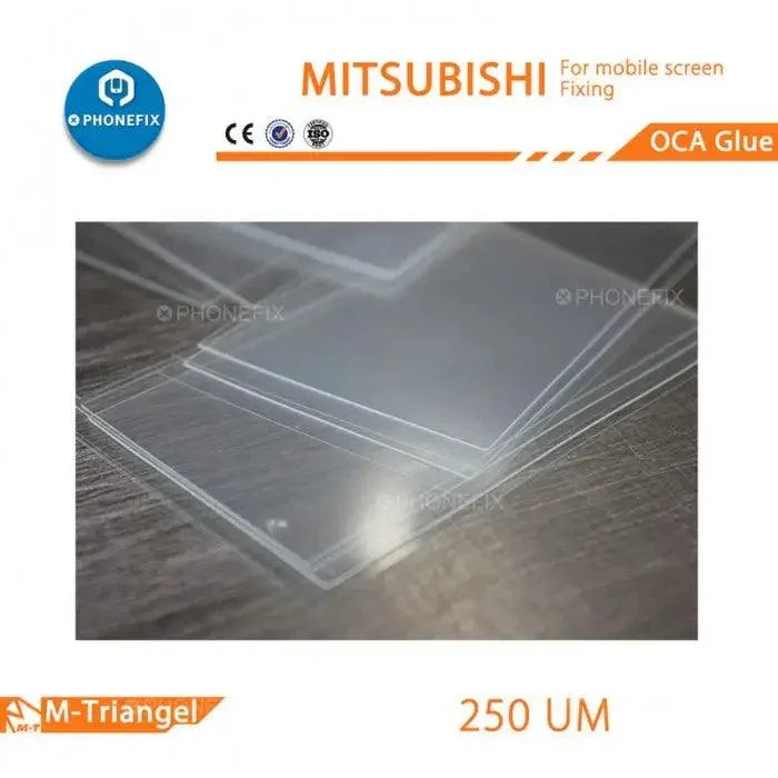 Mitsubishi 50pcs OCA Film Glue Adhesion Tape for Phone Screen Repair - Image 5