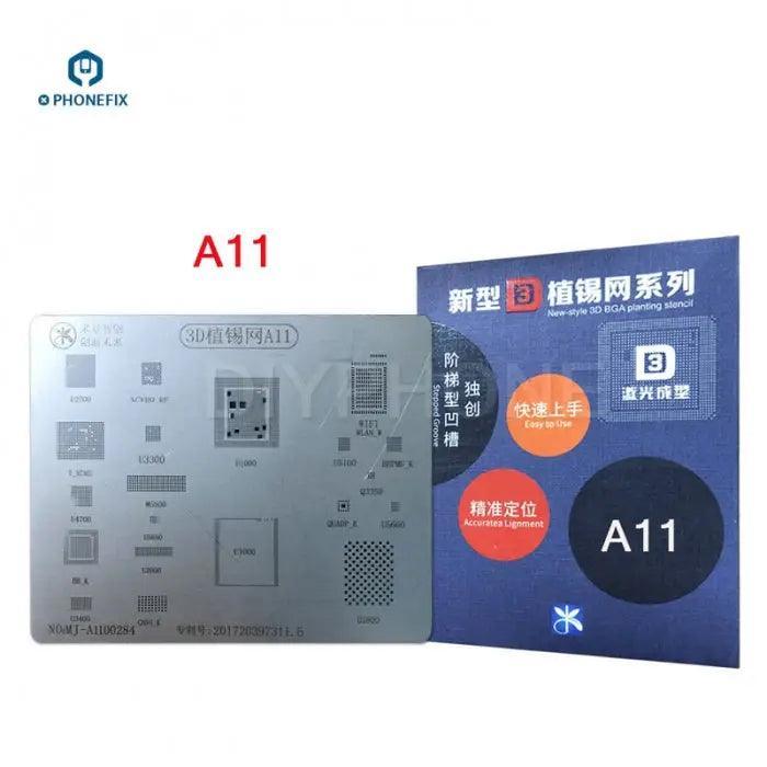 MJ 3D BGA Reballing Steel Stencil Plate Net For iPhone 6-13PM - Image 6