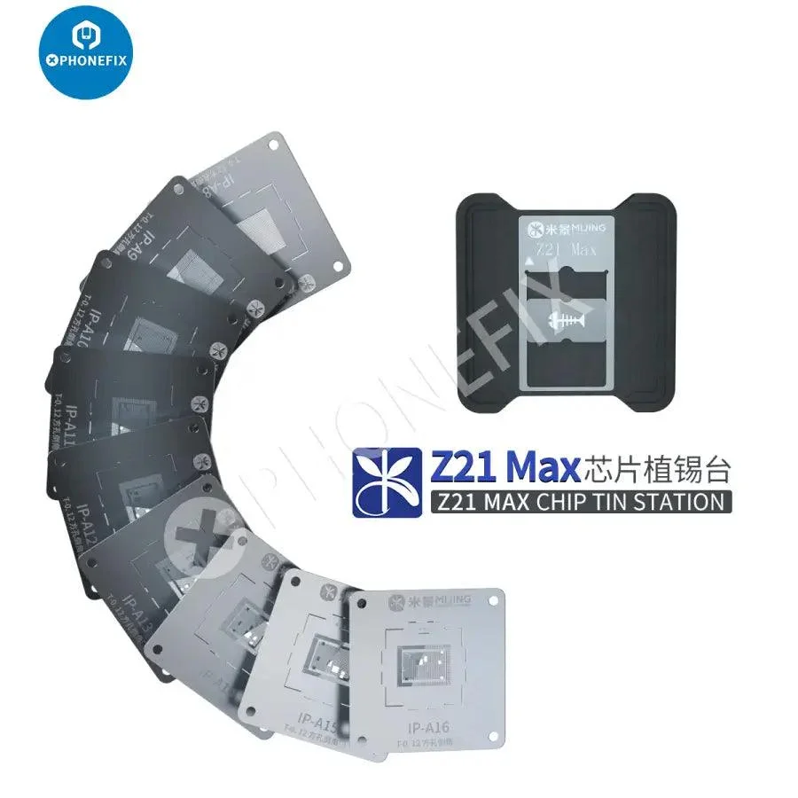 MJ Z21 MAX CPU Reballing Stencil For iPhone 6-16 Pro Max Repair - Image 5