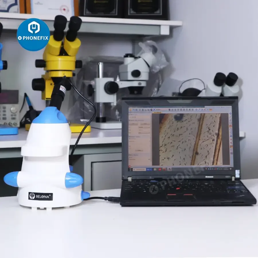 Monocular Biological HD Microscope 1600X For Lab Student with Phone Holder - Image 10
