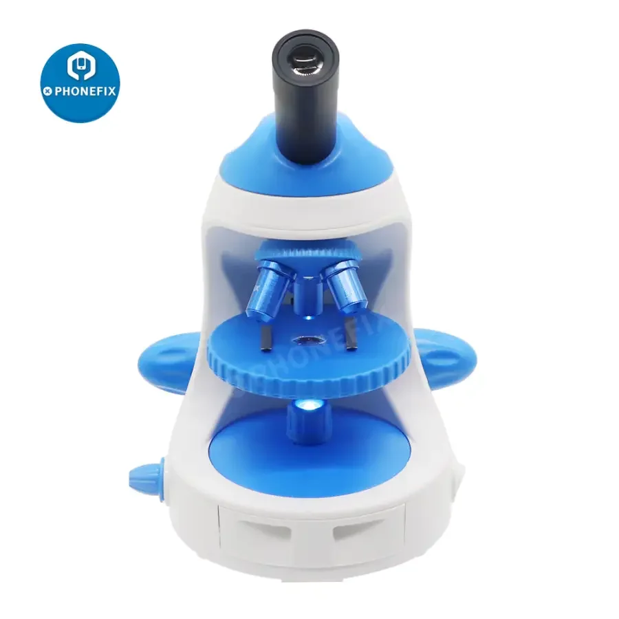 Monocular Biological HD Microscope 1600X For Lab Student with Phone Holder - Image 5