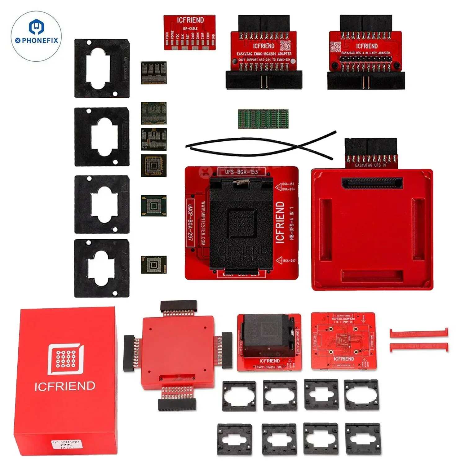 MOORC ICFriend Adapter UFS Chip + EMATE EMMC BGA adapter - Image 2