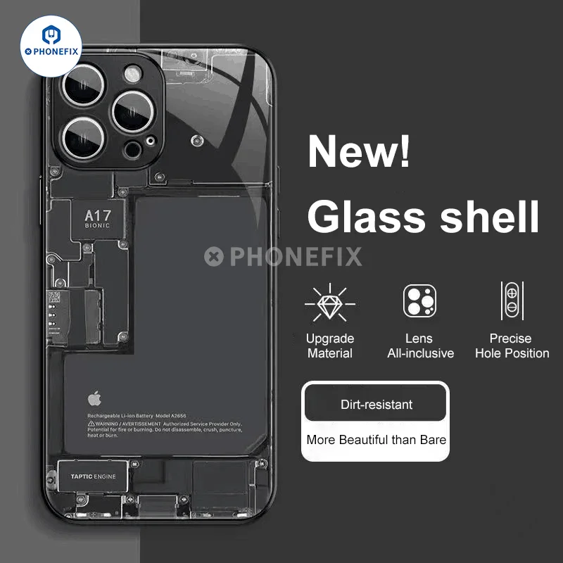 Motherboard Circuit Board Glass Phone Case For iPhone 12-15 Pro Max - Image 6