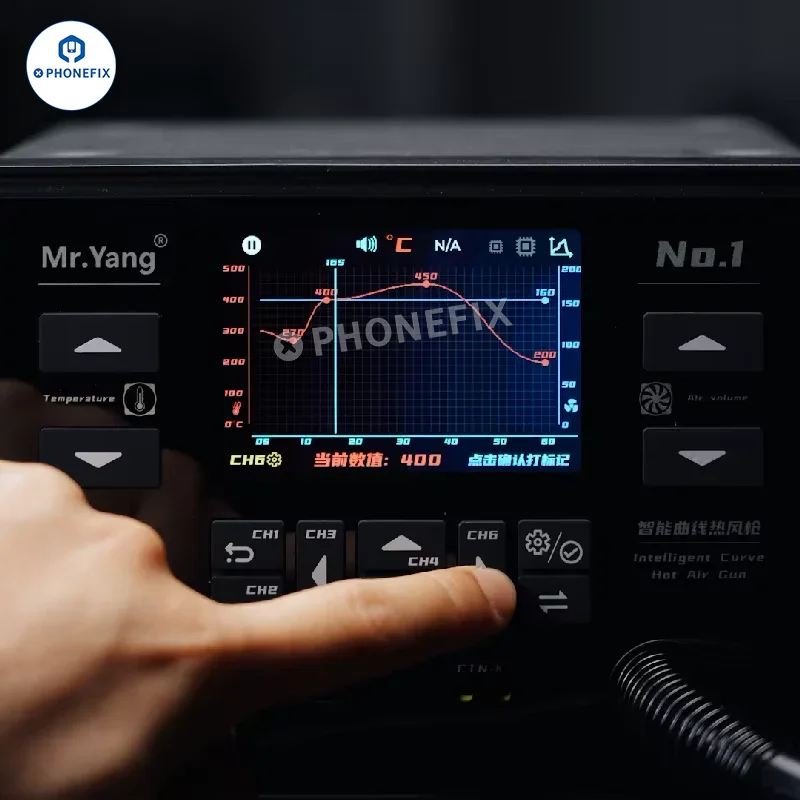 Mr.Yang No.1 Hot Air Gun YCS Smart Curve BGA Rework Station - Image 9