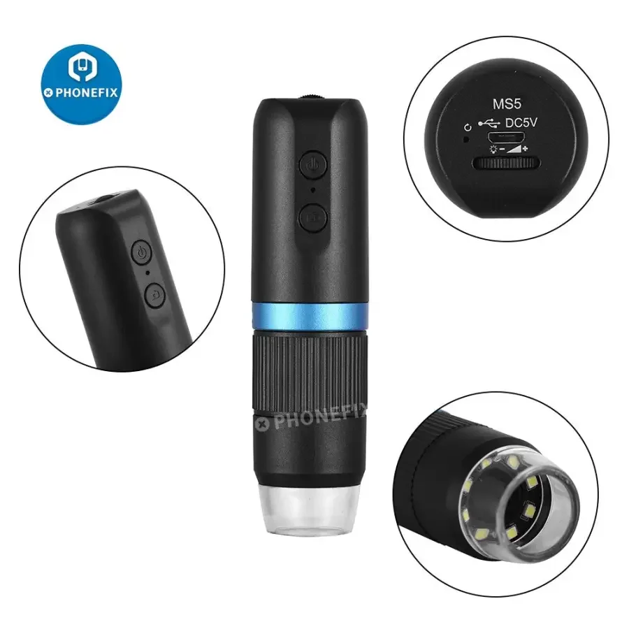 MS5 1000X WiFi USB Digital HD Electronic Microscope For PCB Inspection - Image 10