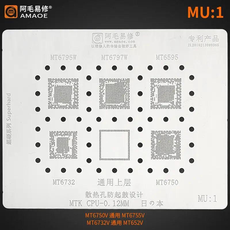 MTK Series CPU BGA Reballing Stencils Net MT6582 MT6735 MT6589 - Image 2