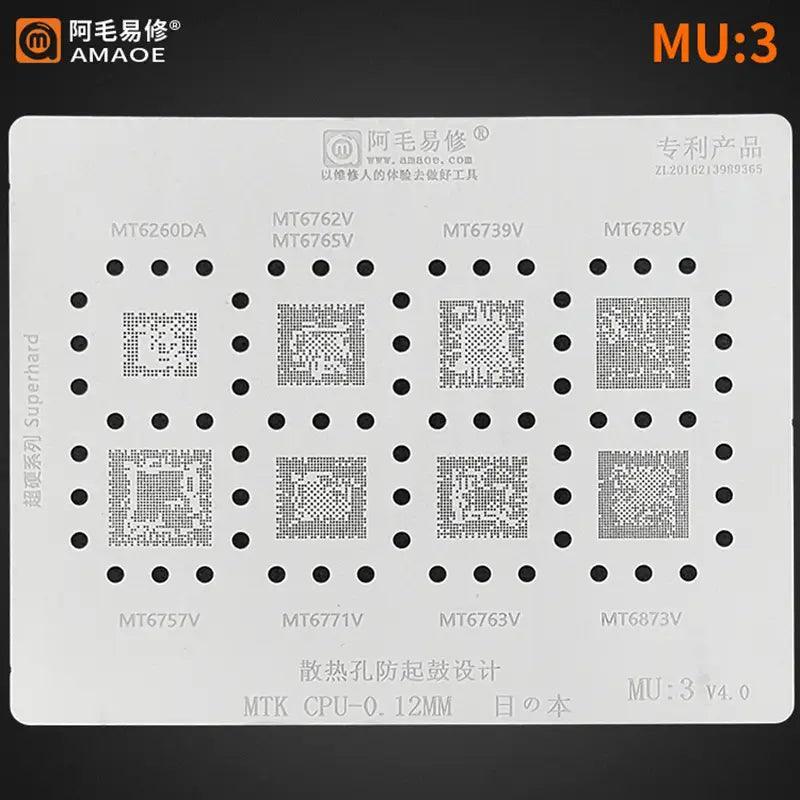 MTK Series CPU BGA Reballing Stencils Net MT6582 MT6735 MT6589 - Image 3