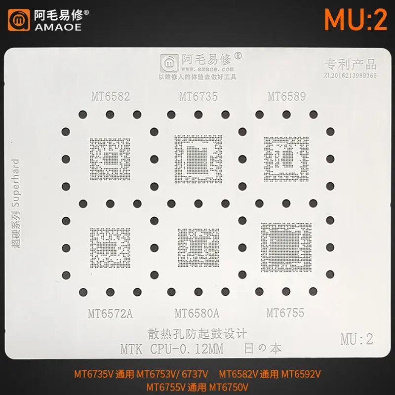 MTK Series CPU BGA Reballing Stencils Net MT6582 MT6735 MT6589 - Image 4