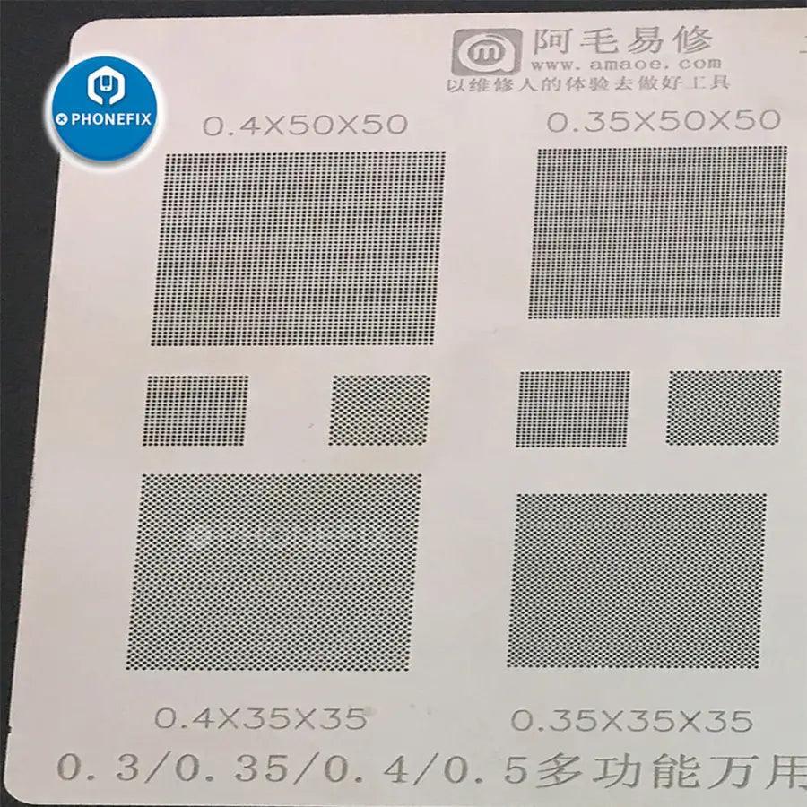 Multi-functional 0.12mm AMAOE BGA reballing stencil 0.3 0.35 0.4 0.5 - Image 2
