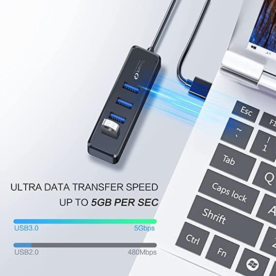 Multi USB Port Hub With 2 Feet Long Cable Phone PC Fast Data Transfer - Image 5