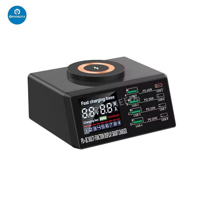 Multifunction 8 Port USB Fast Charging Station with Wireless 100W - Image 4