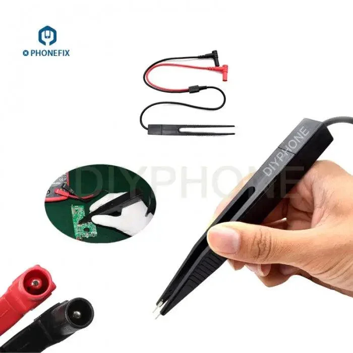 Multimeter Lead Wire Tweezers Probe PCB Board Soldering Repair - Image 3