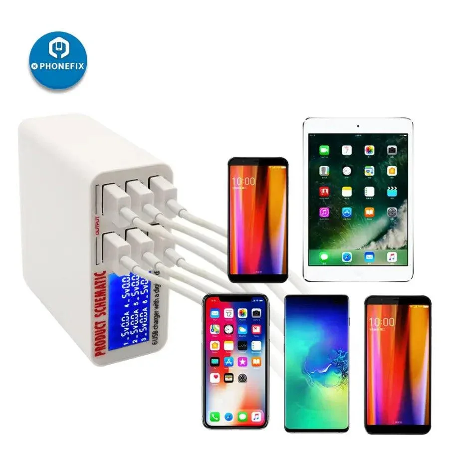 Multiport USB Charge Station Fast Charger For iPhone iPad Charge Hub