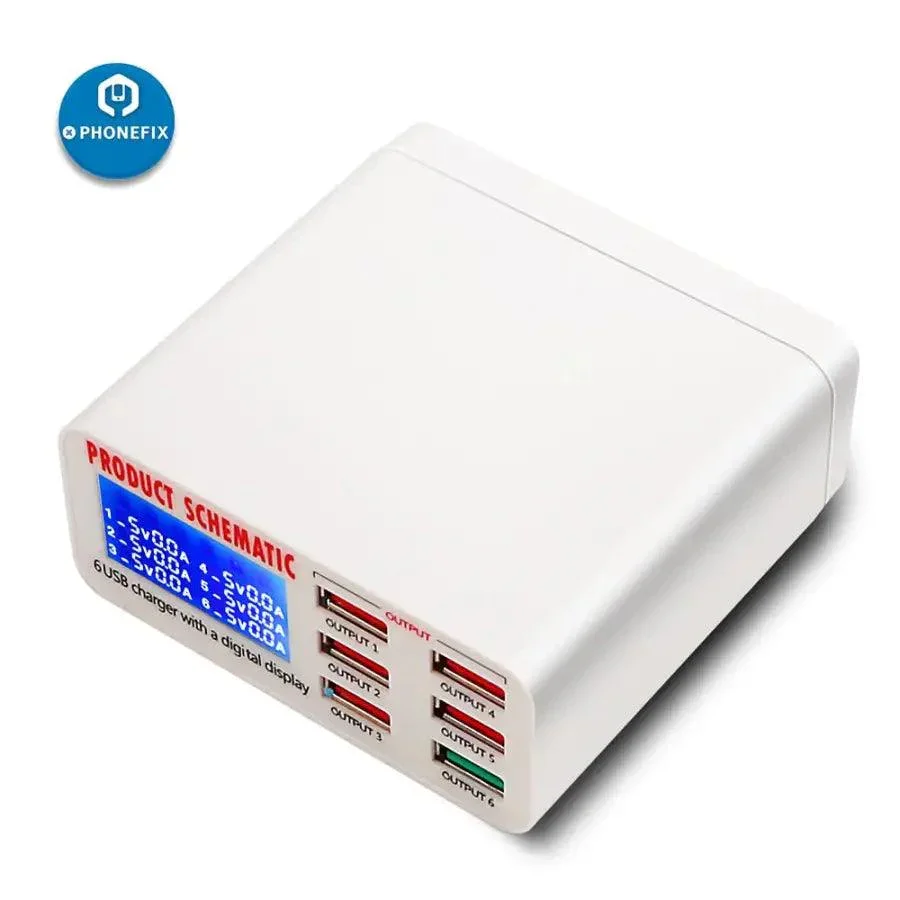 Multiport USB Charge Station Fast Charger For iPhone iPad Charge Hub - Image 5