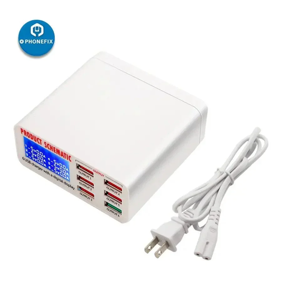 Multiport USB Charge Station Fast Charger For iPhone iPad Charge Hub - Image 7