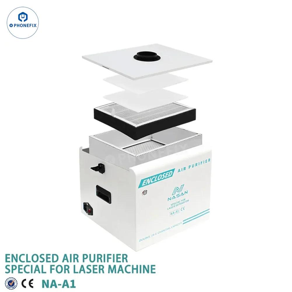 NASAN NA-A1 Laser Fume Extractor Air Purifier With Dust Cover - Image 6