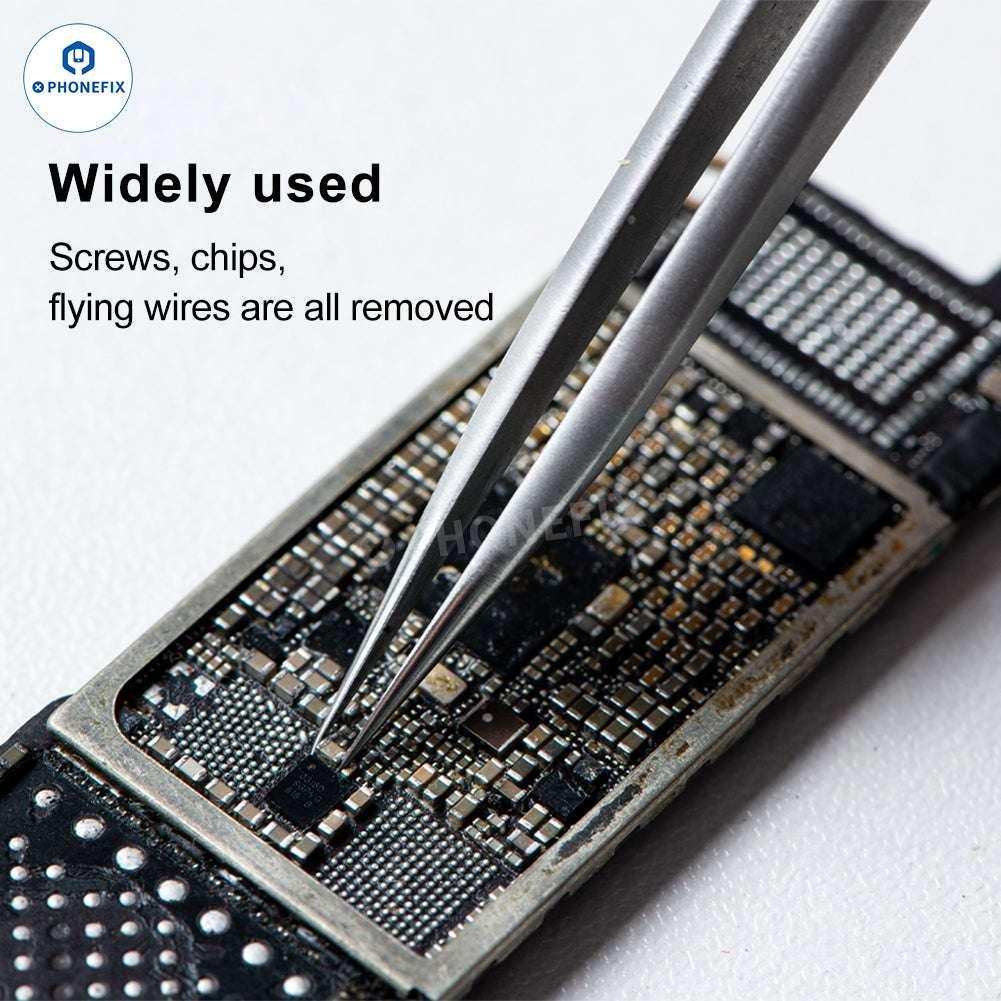 NB-01 Precision Long Sharp Tweezers IC jumper Wire Clamping Tool - Image 2