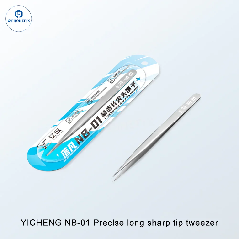 NB-01 Precision Long Sharp Tweezers IC jumper Wire Clamping Tool - Image 4