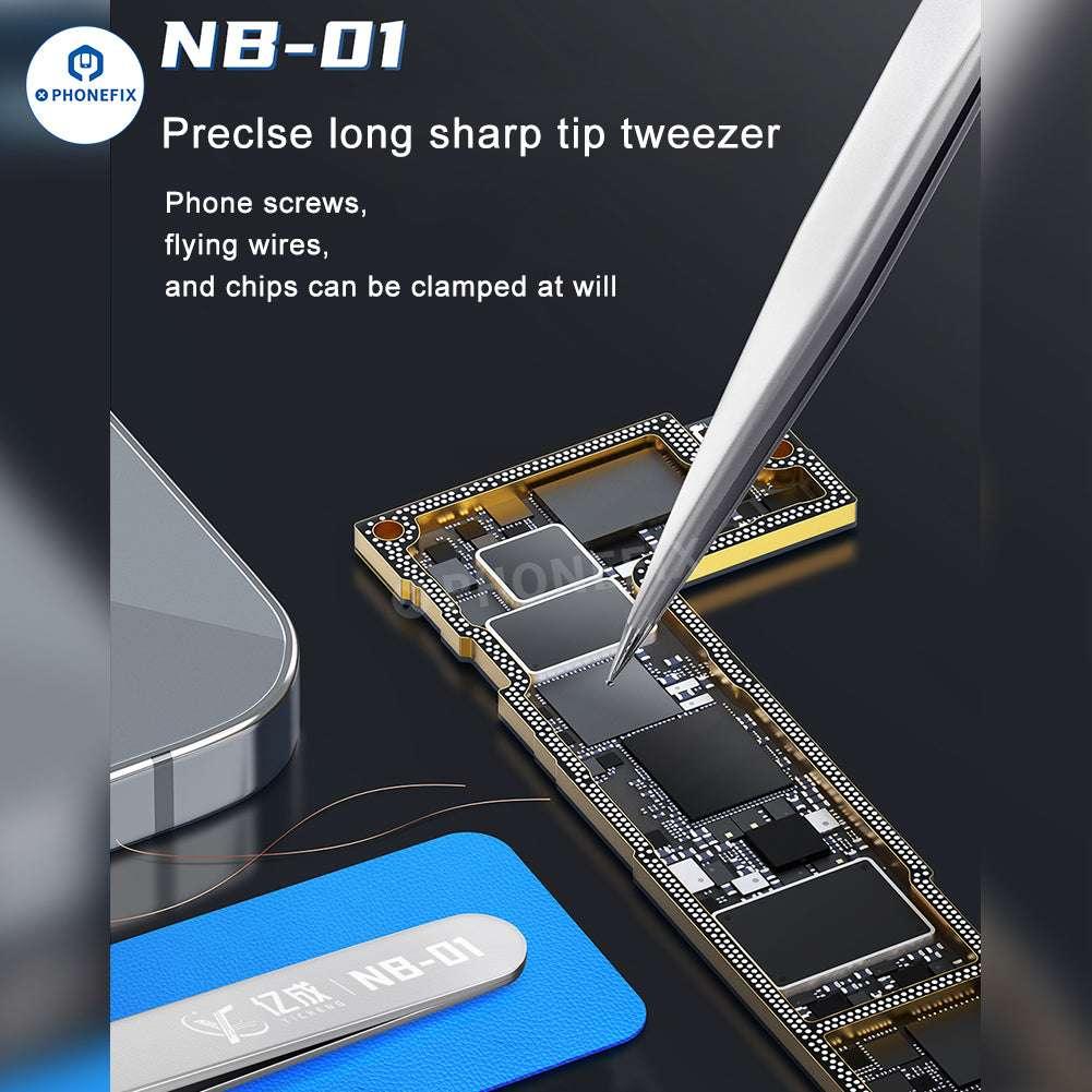 NB-01 Precision Long Sharp Tweezers IC jumper Wire Clamping Tool - Image 6