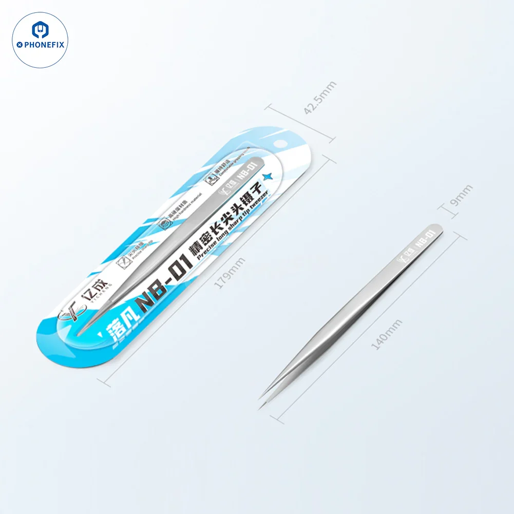 NB-01 Precision Long Sharp Tweezers IC jumper Wire Clamping Tool - Image 8