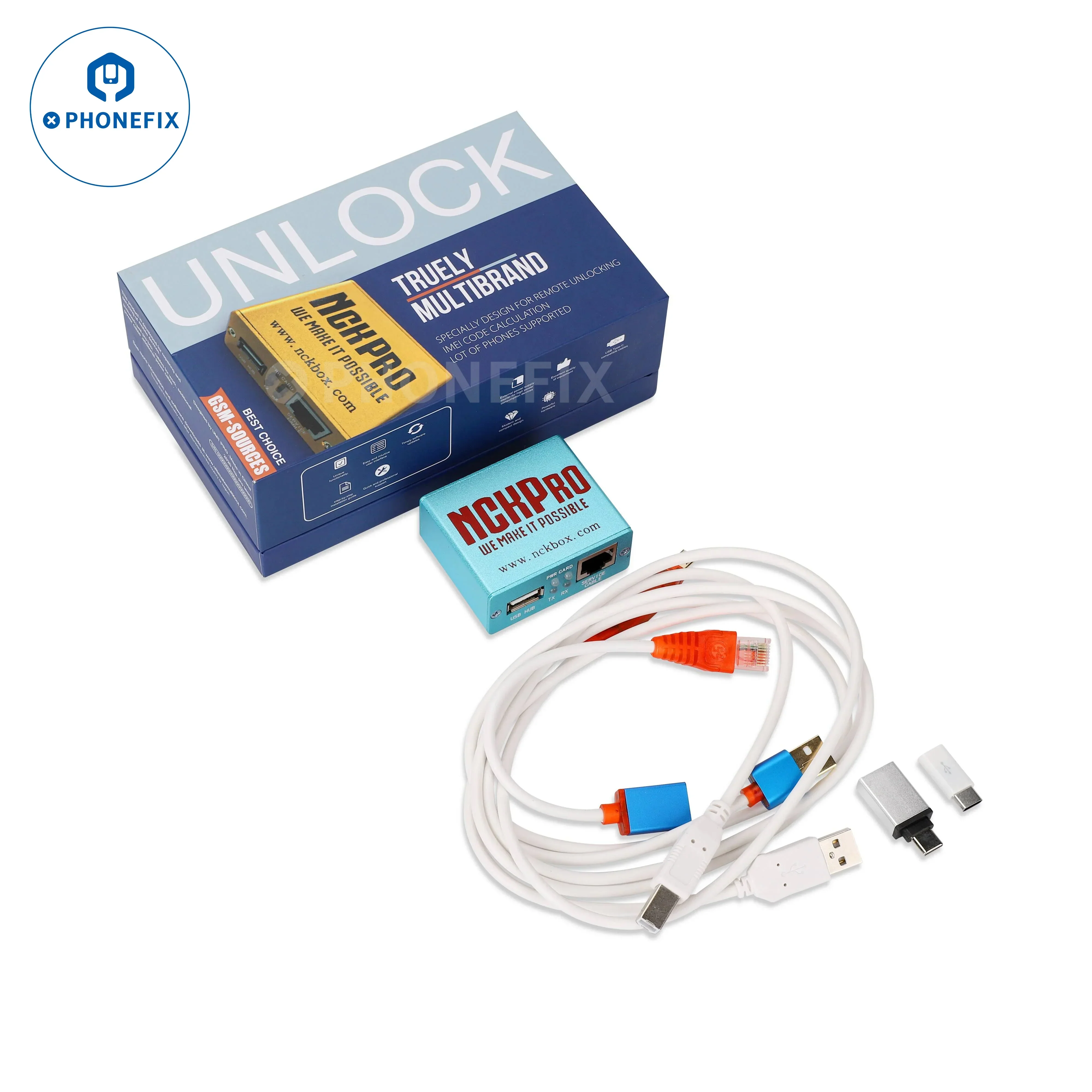 NCK Pro Box Samsung Huawei Flashing Unlocking Tool + 16 Cables - Image 2