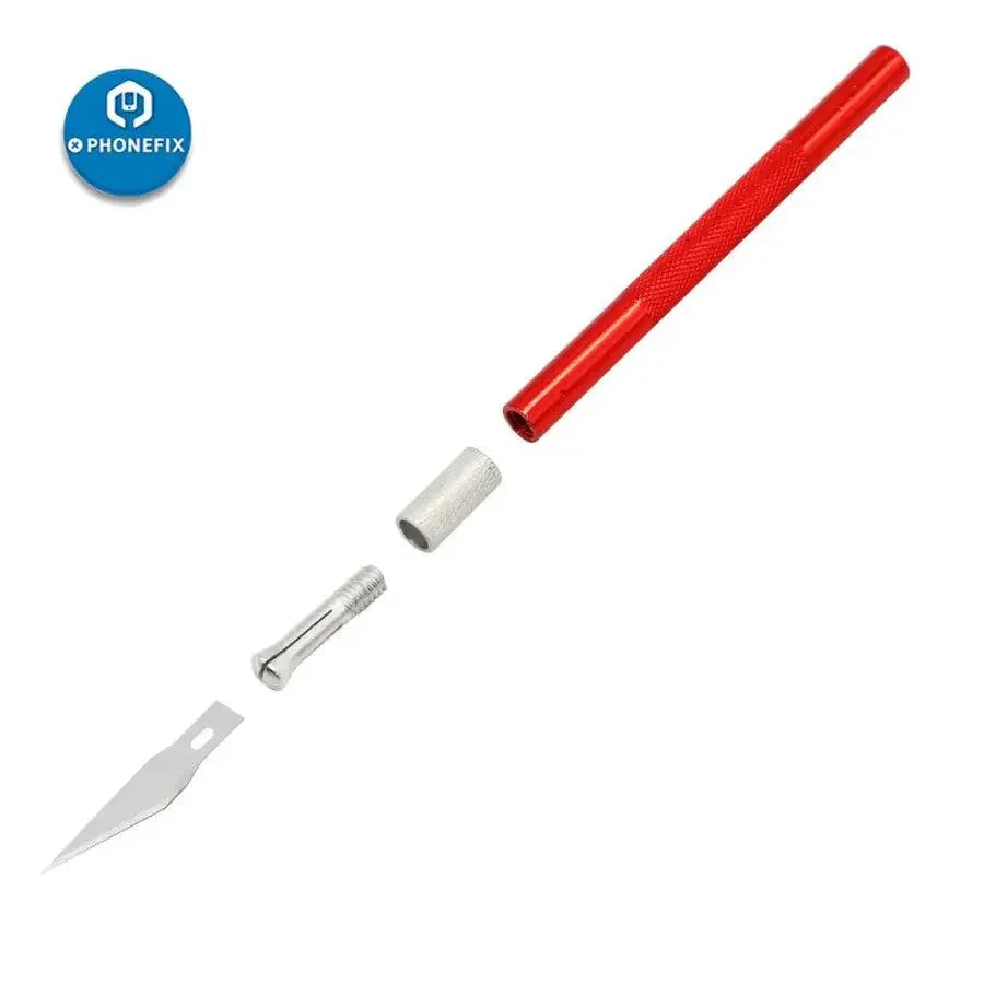 Non-Slip Metal Scalpel Knife DIY PCB Repair Tools with 5pcs Blades - Image 4