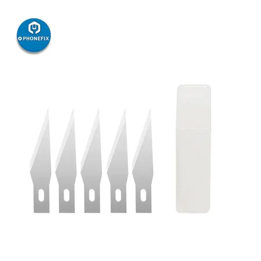Non-Slip Metal Scalpel Knife DIY PCB Repair Tools with 5pcs Blades - Image 6