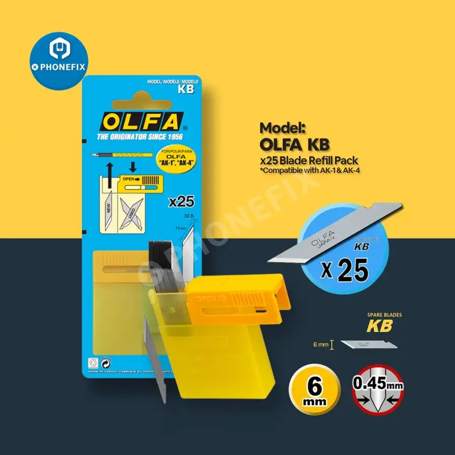 OLFA AK-1 Art Knife Cutter With 25 KB Blades - Image 2