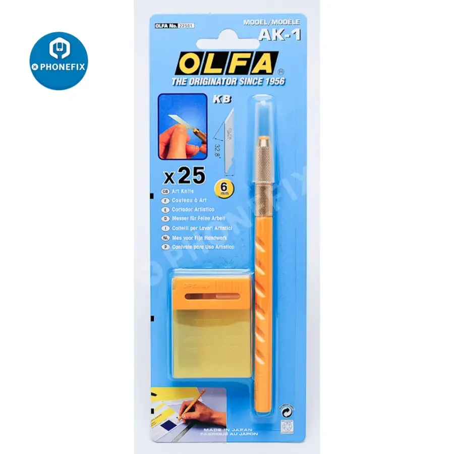 OLFA AK-1 Art Knife Cutter With 25 KB Blades - Image 7
