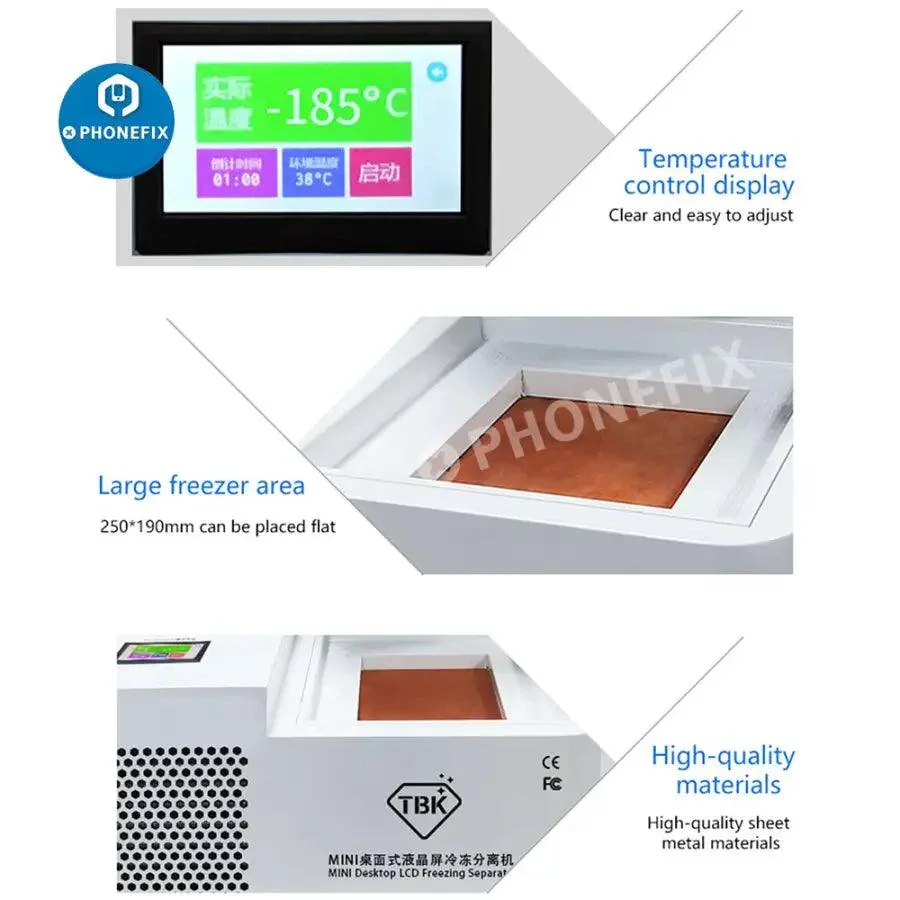 Original TBK-578 Mini Desktop LCD Laminating Frozen Separating Machine - Image 11