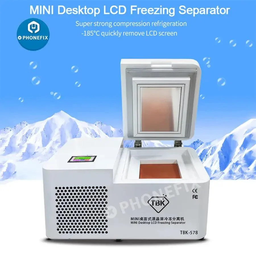 Original TBK-578 Mini Desktop LCD Laminating Frozen Separating Machine - Image 6