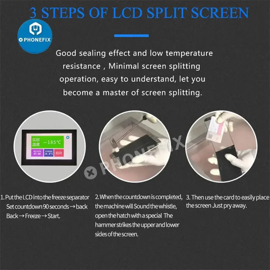 Original TBK-578 Mini Desktop LCD Laminating Frozen Separating Machine - Image 9