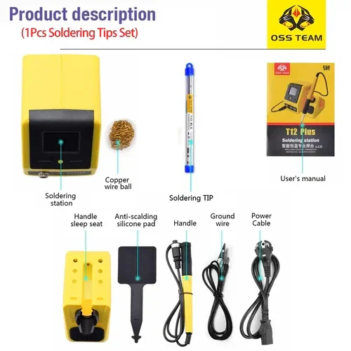 OSS T210 T245 T115 Soldering Station Compatible C210/245/115 Tips - Image 11