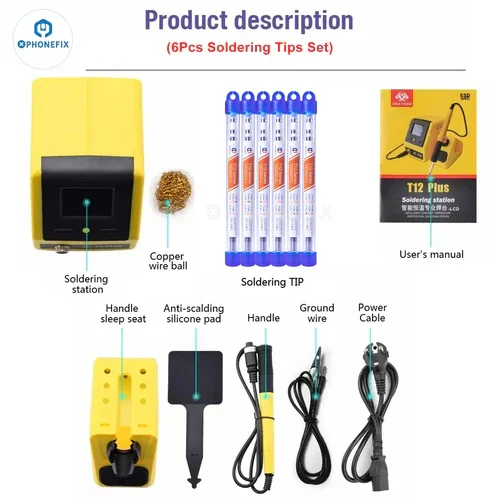 OSS T210 T245 T115 Soldering Station Compatible C210/245/115 Tips - Image 12