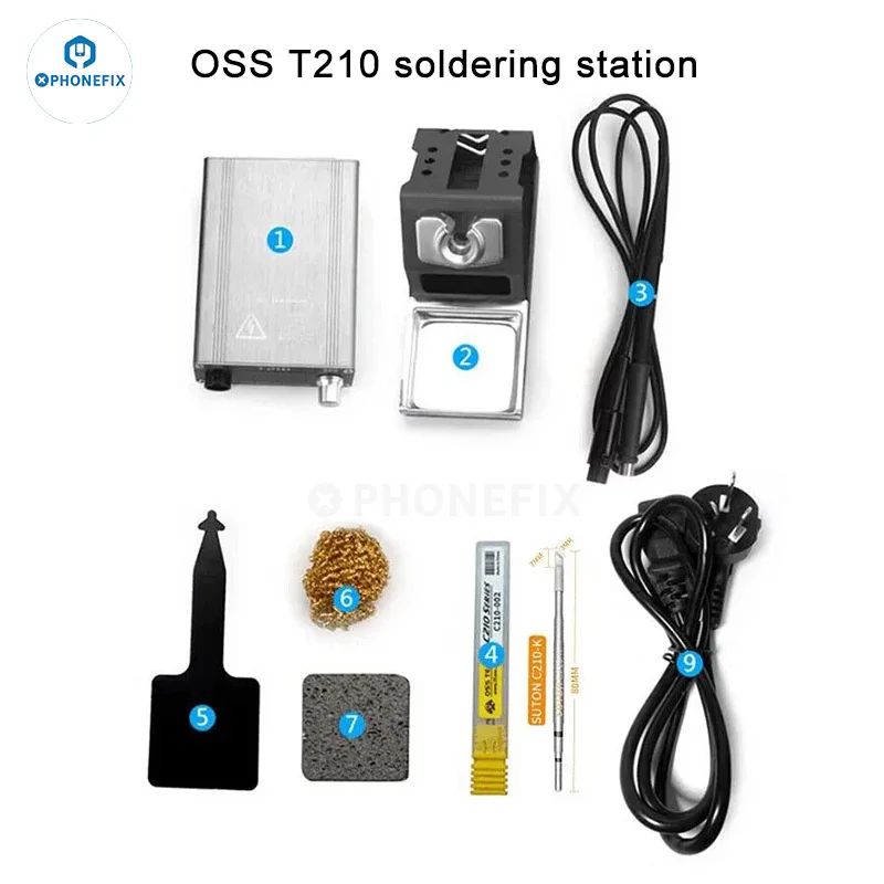 OSS T210 T245 T115 Soldering Station Compatible C210/245/115 Tips - Image 7