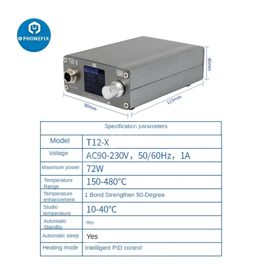 OSS T12-X PLUS Soldering Station Digital Display Welding Tool - Image 5