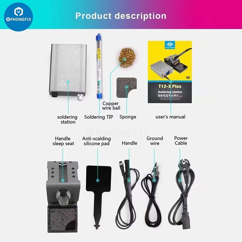 OSS T12-X PLUS Soldering Station Digital Display Welding Tool - Image 7