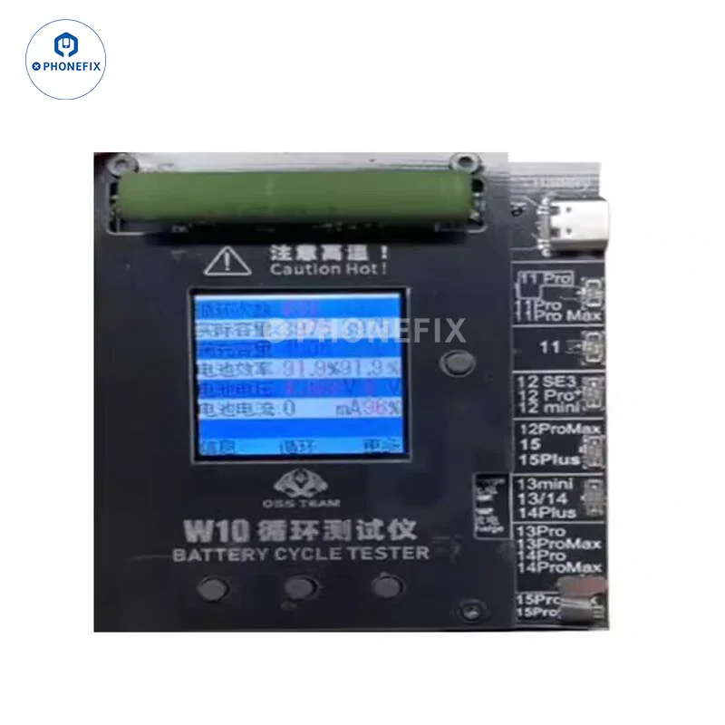 OSS W10 Cycle Tester Quick Improves iPhone 11-15 Pro Max Battery Efficiency - Image 5