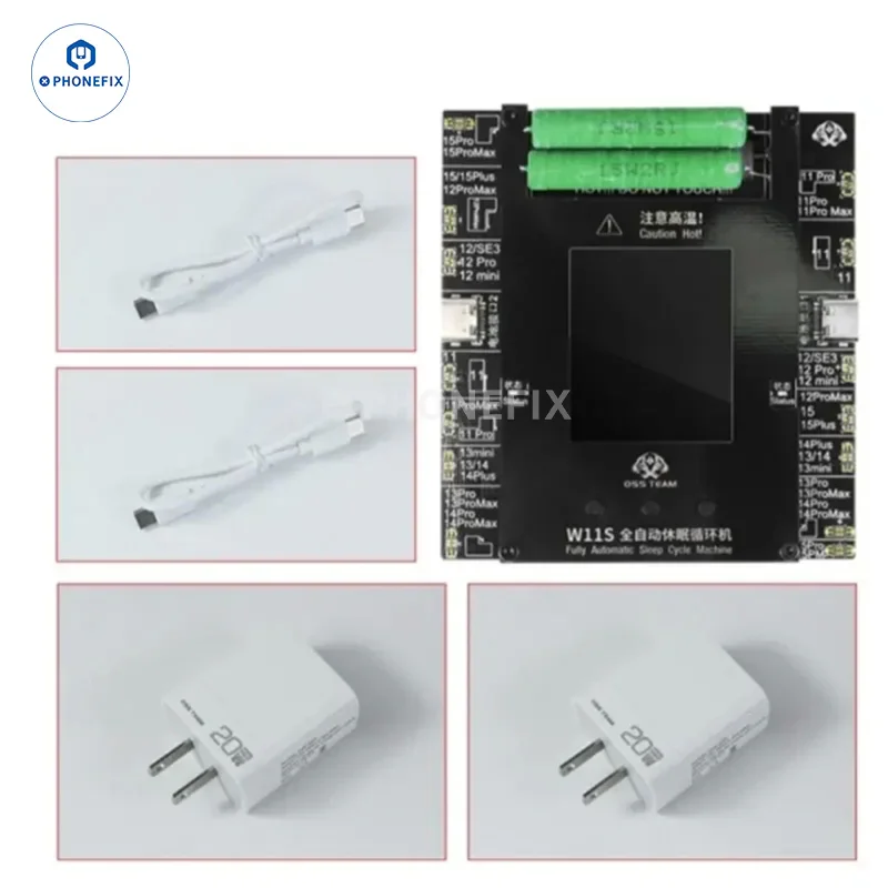 OSS W11S Dual-Channel Battery Cycle Tester For iPhone 11-15 Pro Max - Image 6