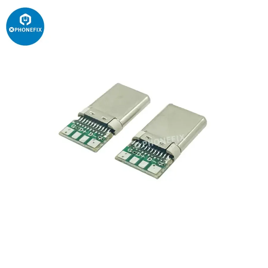 OTG USB 3.1 Type C 4Pin Jack Male Heads Welding Plug Connector - Image 2