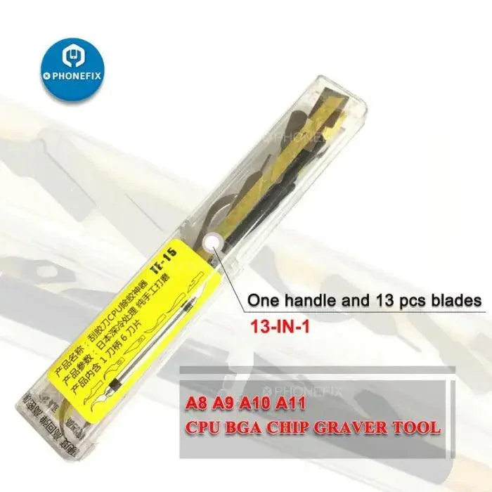 PCB Graver Scraper Glue Remover Cleaning Tool for iPhone CPU BGA - Image 9