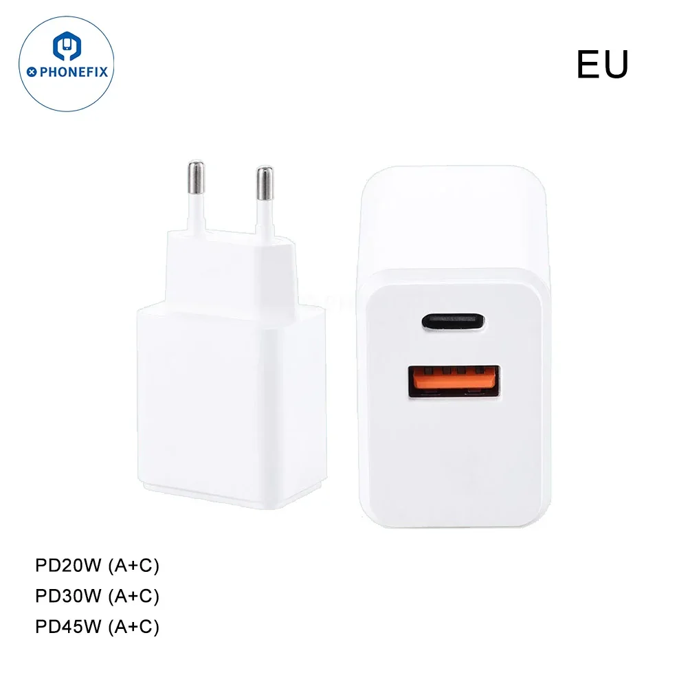 PD 45W Dual-Port Portable Super Fast Charging Adapter - Image 2