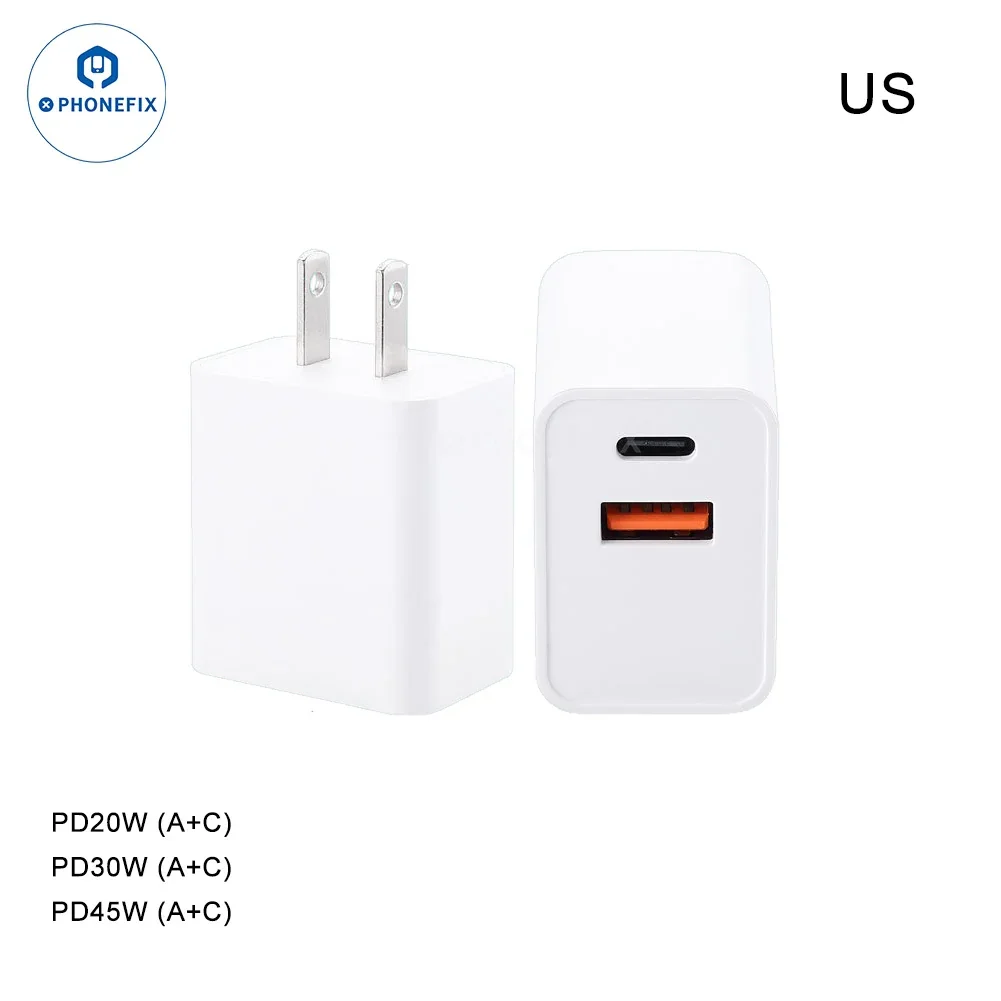 PD 45W Dual-Port Portable Super Fast Charging Adapter - Image 3