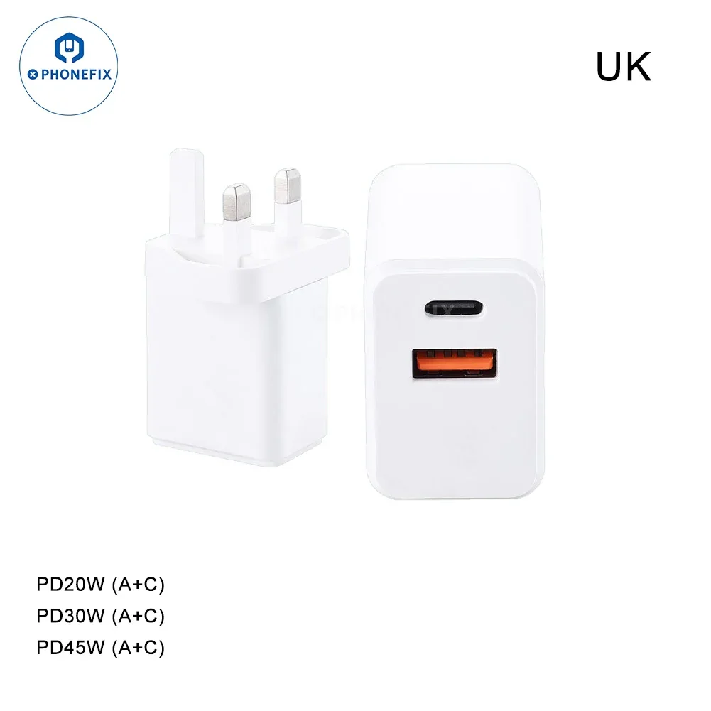 PD 45W Dual-Port Portable Super Fast Charging Adapter - Image 4