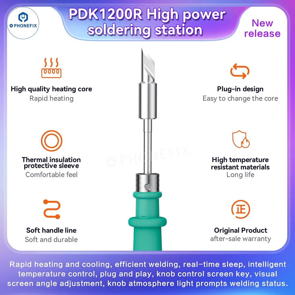 PDK1200R 400W Soldering Station With T470 Handle C470 Iron Tips - Image 8