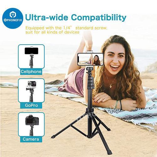 Phone Camera Tripod Stand With Wireless Remote And Head Mount - Image 6