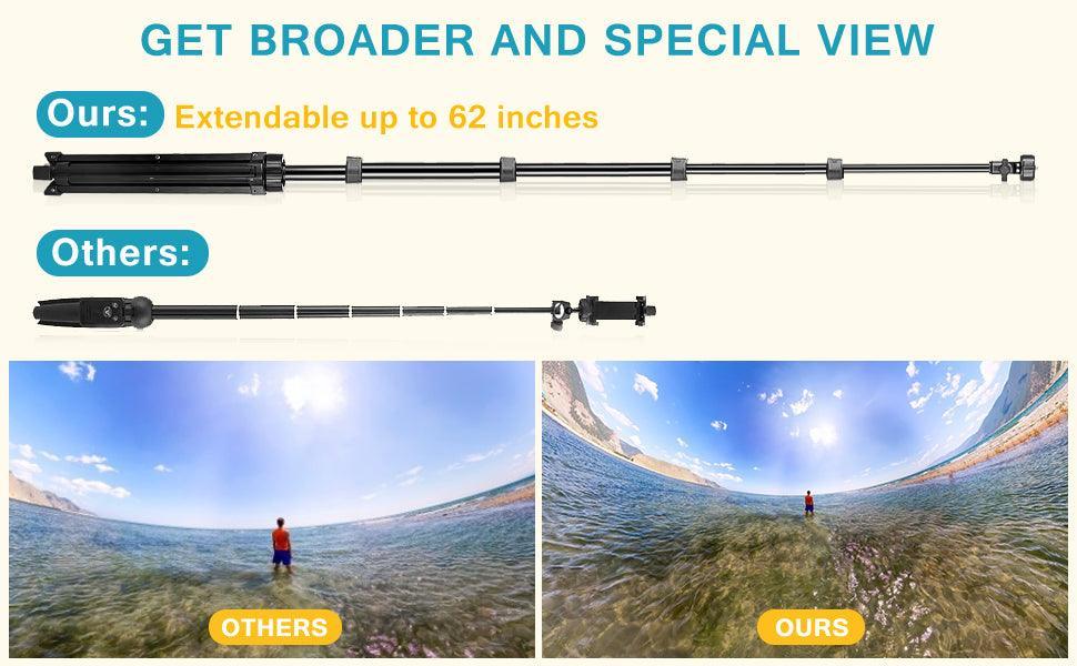 Phone Camera Tripod Stand With Wireless Remote And Head Mount - Image 8